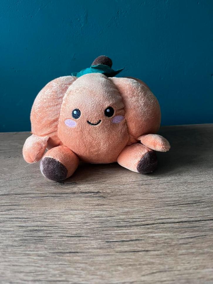 Schattige pluche pompoen knuffel / herfstdecoratie, Kinderen en Baby's, Speelgoed | Knuffels en Pluche, Zo goed als nieuw, Overige typen