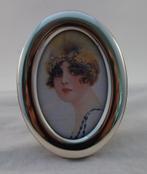 Ovaal Zilveren Fotolijstje met Gladde Rand, Ophalen of Verzenden