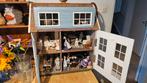 Poppenhuis met verlichting en inhoud, Ophalen, Gebruikt, Poppenhuis