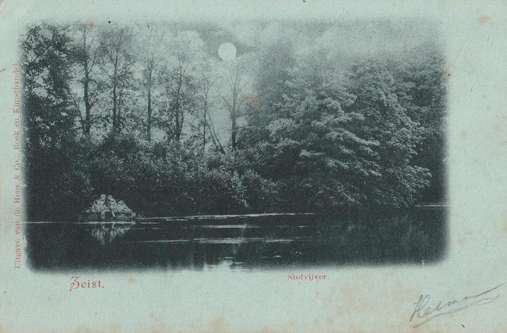 Zeist - 151 - twa : Adam en Eva - Slotvijver, Verzamelen, Ansichtkaarten | Nederland, Utrecht, Voor 1920, Verzenden