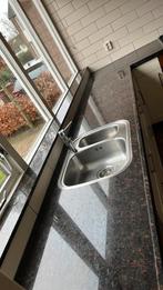 Natuursteen aanrechtblad, Huis en Inrichting, Keuken | Keukenelementen, Ophalen, Zo goed als nieuw, 200 cm of meer, Minder dan 100 cm