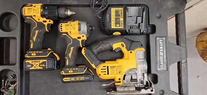 DeWalt 18 Klopboormachine Slagschroevendraaier Decoupeerzaag, Doe-het-zelf en Verbouw, Gereedschap | Boormachines, Gebruikt, Boor- en Schroefmachine