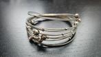 Armband, staaldraad + zilveren balletjes.. nieuw!, Staal, Nieuw, Ophalen of Verzenden, Met bedels of kralen