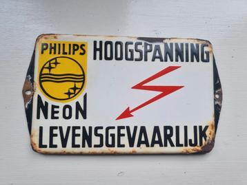 Zeer oud emaille Philips Neon bord
€ 45 ! beschikbaar voor biedingen