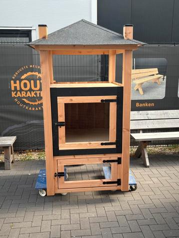 Konijnenhok/kippenhok douglas hooiberg  handgemaakt douglas beschikbaar voor biedingen