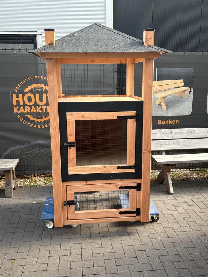 Konijnenhok/kippenhok douglas hooiberg  handgemaakt douglas, Dieren en Toebehoren, Vogels | Hokken en Kooien, Nieuw, Overige typen