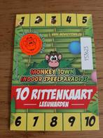 MONKEYTOWN RITTENKAART VOOR 7X ENTREE TE GEBRUIKEN, Indoor speelparadijs, Ticket of Toegangskaart, Drie personen of meer