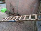 Houten ladder, Doe-het-zelf en Verbouw, Ladders en Trappen, Ophalen of Verzenden, Gebruikt, 2 tot 4 meter