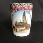 Beker mok porselein stadhuis Middelburg porselein - 2 dl, Antiek en Kunst, Ophalen of Verzenden