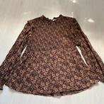 bruine gebloemde FATFACE blouse met gesmockt lijfje mt 42, Verzenden, Zo goed als nieuw, Maat 42/44 (L), Bruin