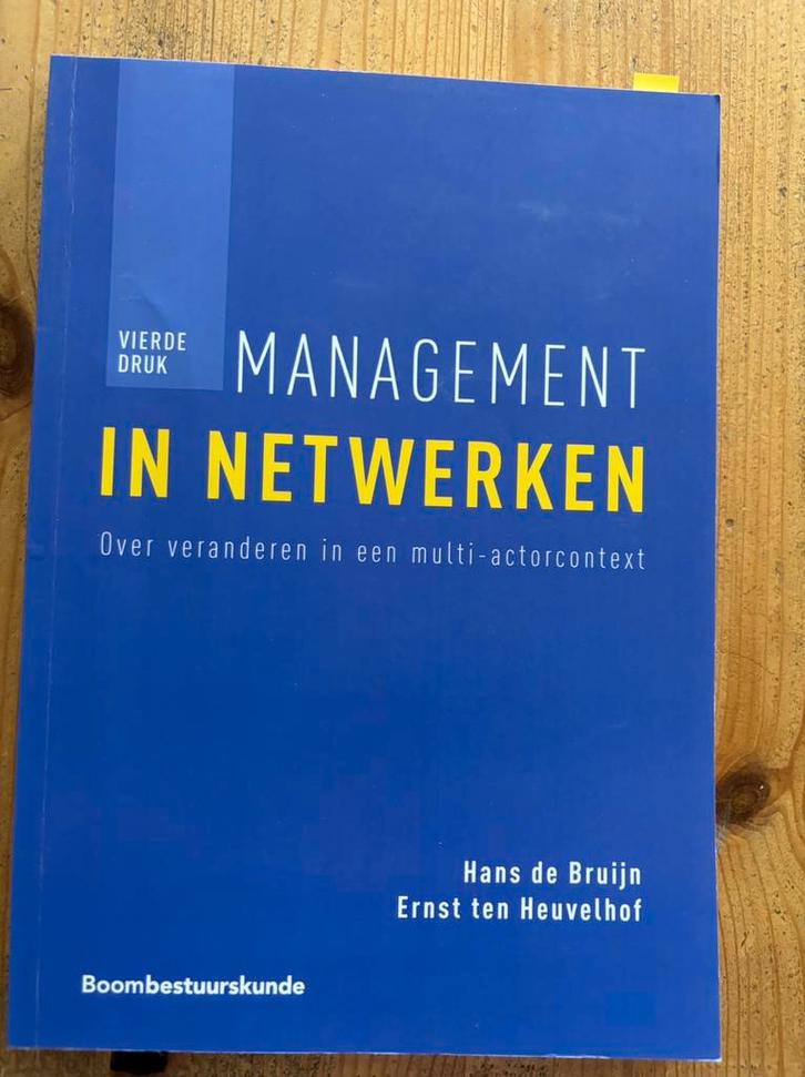 Hans de Bruijn - Management in netwerken, Boeken, Wetenschap, Zo goed als nieuw, Ophalen of Verzenden