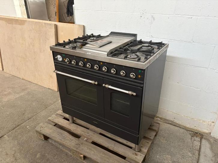 Boretti gasfornuis, Witgoed en Apparatuur, Fornuizen, Gebruikt, Vrijstaand, Gas, 5 kookzones of meer, 90 tot 95 cm, 60 cm of meer