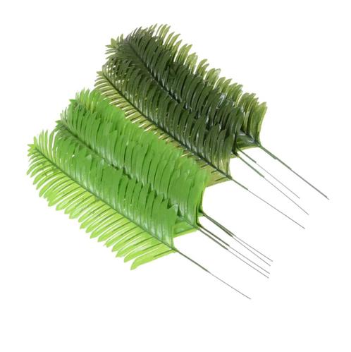 5 Kunst Palmboom Bladeren / Takken Sier Nep Palm Blad, Huis en Inrichting, Woonaccessoires | Kunstplanten en Kunstbloemen, Nieuw