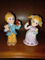 Beeldjes jongen en meisje, Verzamelen, Beelden en Beeldjes, Ophalen, Zo goed als nieuw, Mens