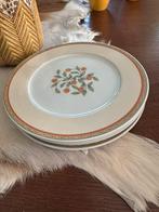 4 x ontbijtborden koffietijd servies. ZGAN, Ophalen of Verzenden, Zo goed als nieuw, Bord(en), Overige stijlen