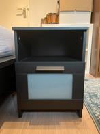 Ikea BRIMNES nachtkastje zwart, Ophalen, Gebruikt, Minder dan 45 cm, Minder dan 55 cm