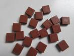 nr. 8285, 20 Roodbruine tegels 1x1, Ophalen, Nieuw, Complete set, Lego