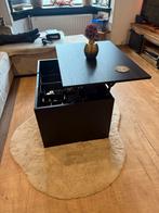 Moderne zwarte salontafel met opbergruimte, Huis en Inrichting, Ophalen, 50 tot 100 cm, Nieuw, 50 tot 100 cm