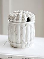 Witte vintage keramieken barborine majolica asperge pot, Antiek en Kunst, Ophalen of Verzenden