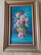 Vintage olieverf schilderij op doek, Ophalen of Verzenden