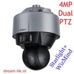 4MP Dahua Starlight+ Panoramic Dual-PTZ IP Hi-PoE camera, Ophalen of Verzenden, Nieuw, Buitencamera