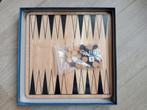 Backgammon met houten bord, Hobby en Vrije tijd, Gezelschapsspellen | Bordspellen, Een of twee spelers, Ophalen of Verzenden, Zo goed als nieuw