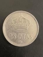 25 Pesetas Spanje 1975, Ophalen of Verzenden, Overige landen, Losse munt, Zilver