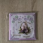 Geborduurde kerstkaart met envelop, Ophalen of Verzenden, Zo goed als nieuw, Kerst