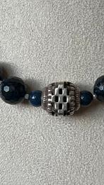 Sodaliet hanger zilver beschermt intuïtie uniek zelfrespect, Ophalen of Verzenden, Zo goed als nieuw, Blauw, Zilver