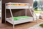 Mike 3-persoons stapelbed wit