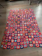 Hand gehaakte deken sprei plaid granny square 120x185, Huis en Inrichting, Ophalen of Verzenden, Zo goed als nieuw