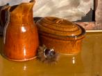 Brocante Frans aardewerk geglazuurd, Antiek en Kunst, Ophalen of Verzenden