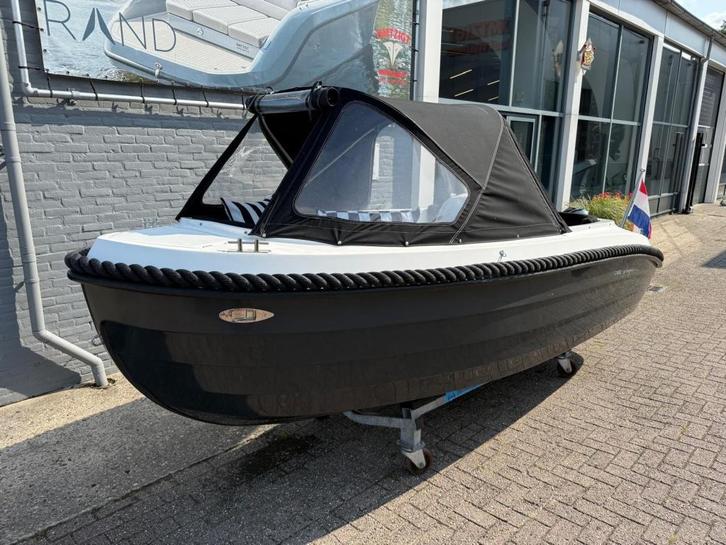 Oud Huijzer 471 met mercury 15 pk zeer nette set, Watersport en Boten, Sloepen, Zo goed als nieuw, 10 tot 30 pk, 3 tot 6 meter