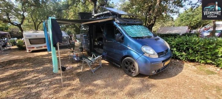 Renault TRAFIC Buscamper Airco Trekhaak Leder Velgen, Caravans en Kamperen, Campers, Bedrijf, tot en met 2, Overige merken, Diesel