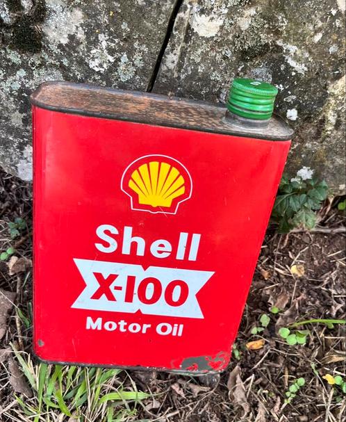 Shell olieblik. Oud shell olieblik. Leeg !! 2ltr, Verzamelen, Blikken, Gebruikt, Overige, Ophalen of Verzenden