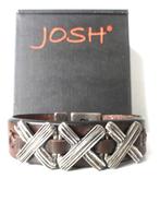 Nieuwe Josh heren armband, Ophalen of Verzenden, Nieuw, Bruin, Leer
