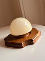 Temde Leuchten Vintage plafonniere wandlamp bol Midcentury, Ophalen of Verzenden, Gebruikt, Glas, Vintage, retro, midcentury design,