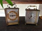 2 vintage Smiths stijl tafelklokjes – messing look, Ophalen of Verzenden