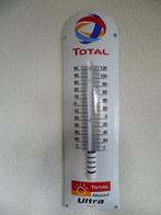 EMAILLE RECLAME THERMOMETER"TOTAL MAZOUT ULTRA"JAREN 80/90, Ophalen of Verzenden, Nieuw, Reclamebord