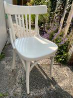 Witte café stoeltjes, Ophalen, Gebruikt, Wit, Twee