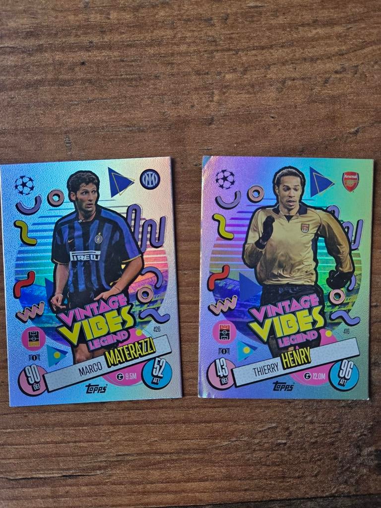 Vintage Vibes Set - Materazzi & Henry, Verzamelen, Sportartikelen en Voetbal, Ophalen of Verzenden, Zo goed als nieuw, Buitenlandse clubs