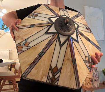 Zeer grote tiffany plafondlamp hanglamp art deco beschikbaar voor biedingen
