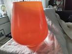 Oranje Glas sierkunst(vaas)21,5 cm puntgaaf., Oranje, Ophalen of Verzenden, Minder dan 50 cm, Glas