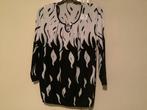 Blouse donkerblauw met wit maat XL, Kleding | Dames, Ophalen of Verzenden, Zo goed als nieuw, Maat 46/48 (XL) of groter, Blauw