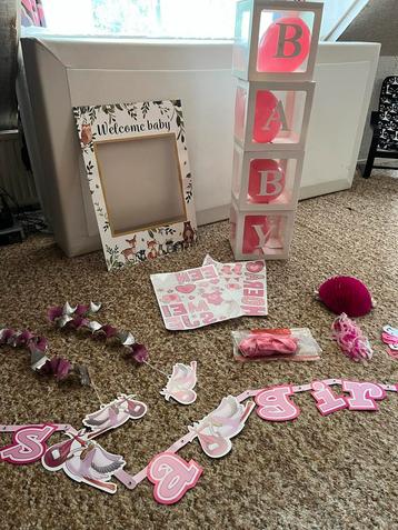 Babyshower Versiering Meisje - Complete Set beschikbaar voor biedingen