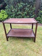 Houten bijzettafel, Ophalen, Gebruikt, Klassiek, 75 cm of meer