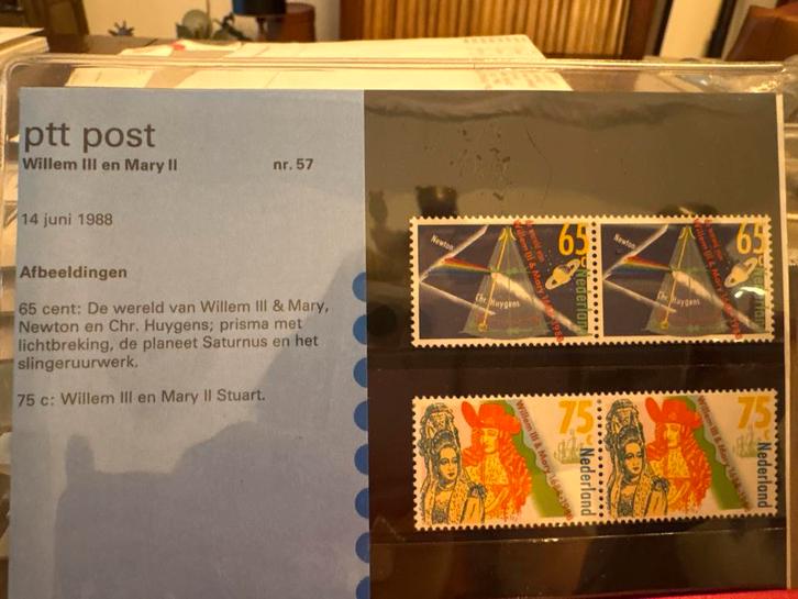 Nederland PTT Post Willem III en Mary II 1988, Postzegels en Munten, Postzegels | Nederland, Postfris, Na 1940, Ophalen of Verzenden