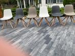 6 eetkamerstoelen Italiaans design TONON, Overige kleuren, Ophalen of Verzenden, Zo goed als nieuw, Metaal