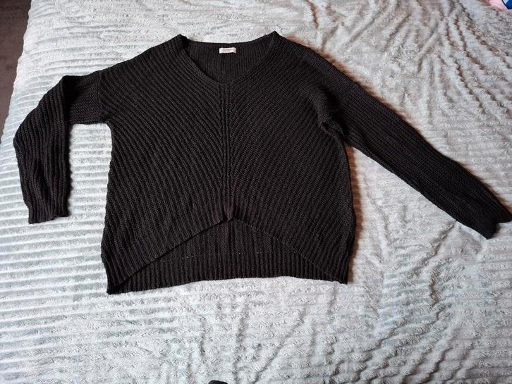 Zwarte gebreide trui jaqueline de yong M, Kleding | Dames, Truien en Vesten, Gedragen, Maat 38/40 (M), Zwart, Ophalen of Verzenden