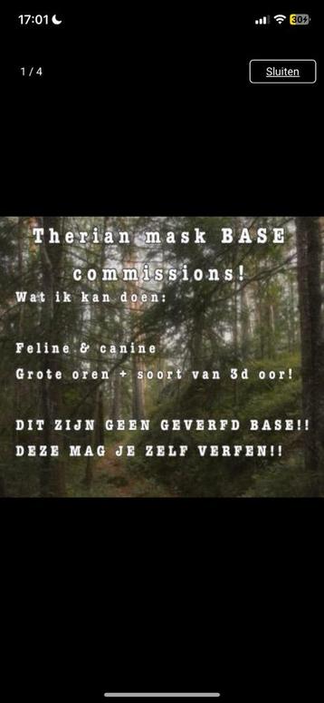 Therian mask BASE commisions ! [OPEN] beschikbaar voor biedingen
